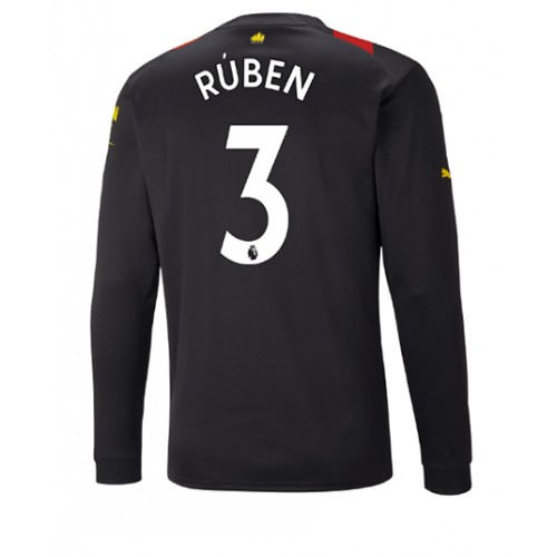 Manchester City Ruben Dias #3 Bortedrakt 2022-23 Langermet Manchester City Ruben Dias #3 Bortedrakt 2022-23 Langermet